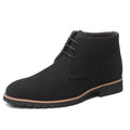 Sarah Express Pointed Toe Casual Lace Up Boots Black