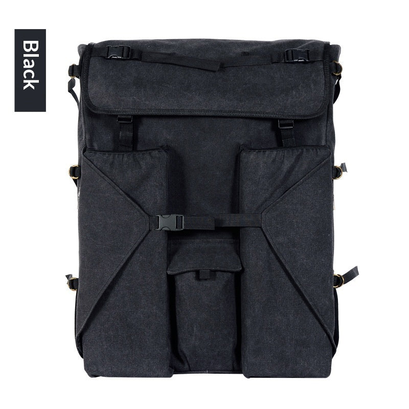 Sarah Express Canvas Drawing Board Backpack for Artists Black Canvas Artboard Bag