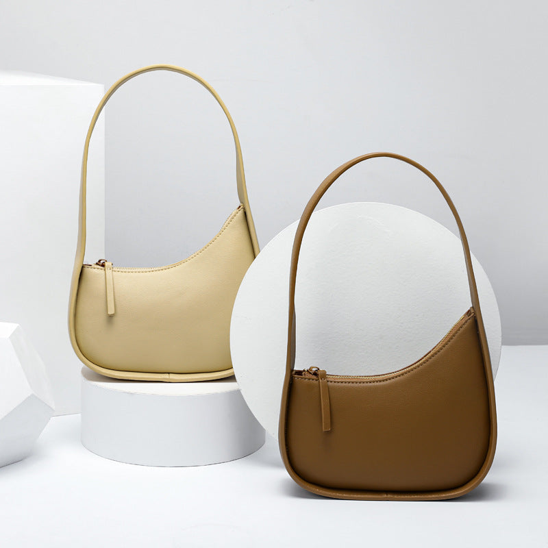 Sarah Express Half Moon Leather Shoulder Bag