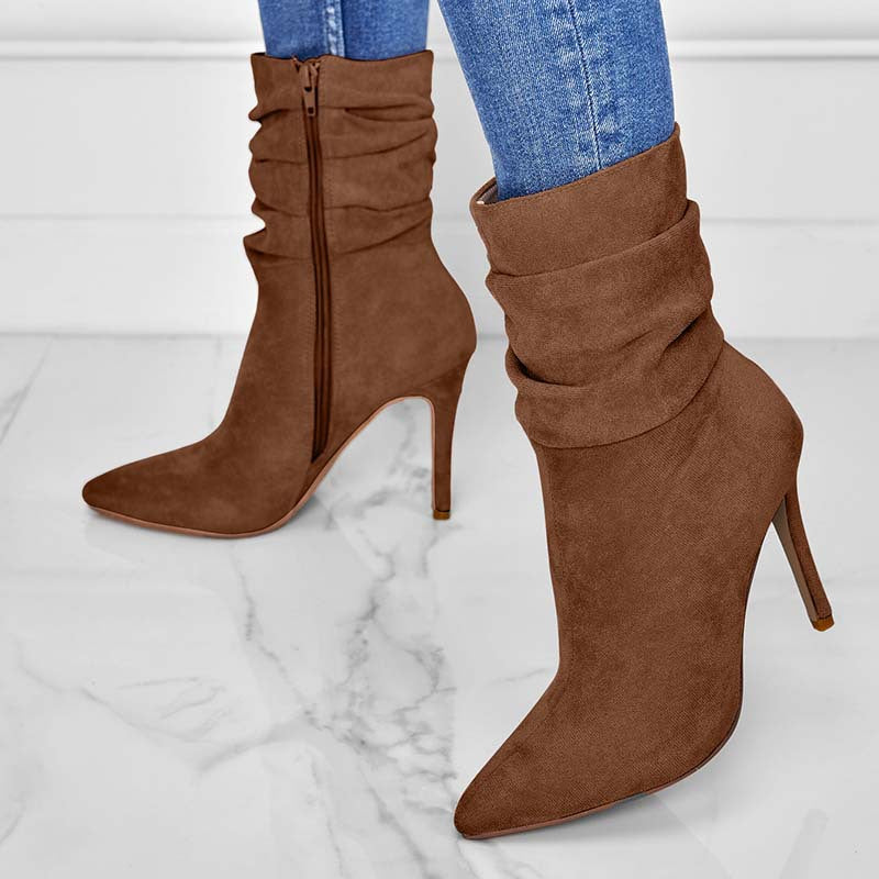 Sarah Express Pointed Toe Stiletto Ankle Boots