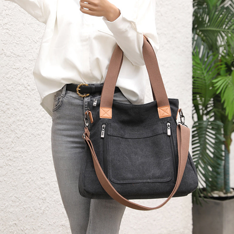 Sarah Express Canvas Commuter Tote Shoulder Bag