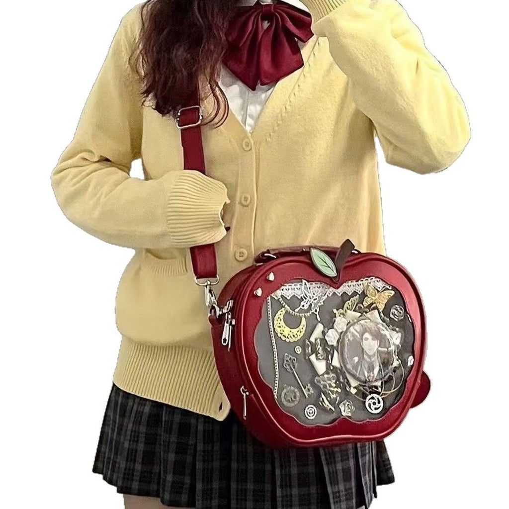 Sarah Express Apple Shaped Mini Backpack Crossbody Bag