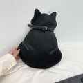 Sarah Express Cat Shaped Messenger Shoulder Bag Black