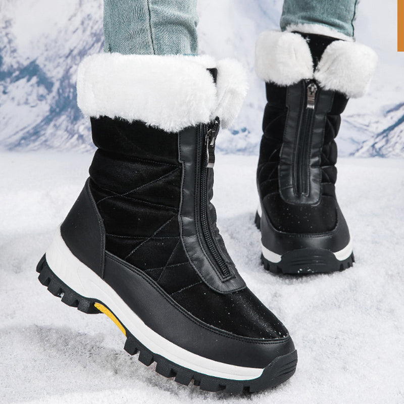 Sarah Express Women's Lightweight Platform Zipper Ankle Boots