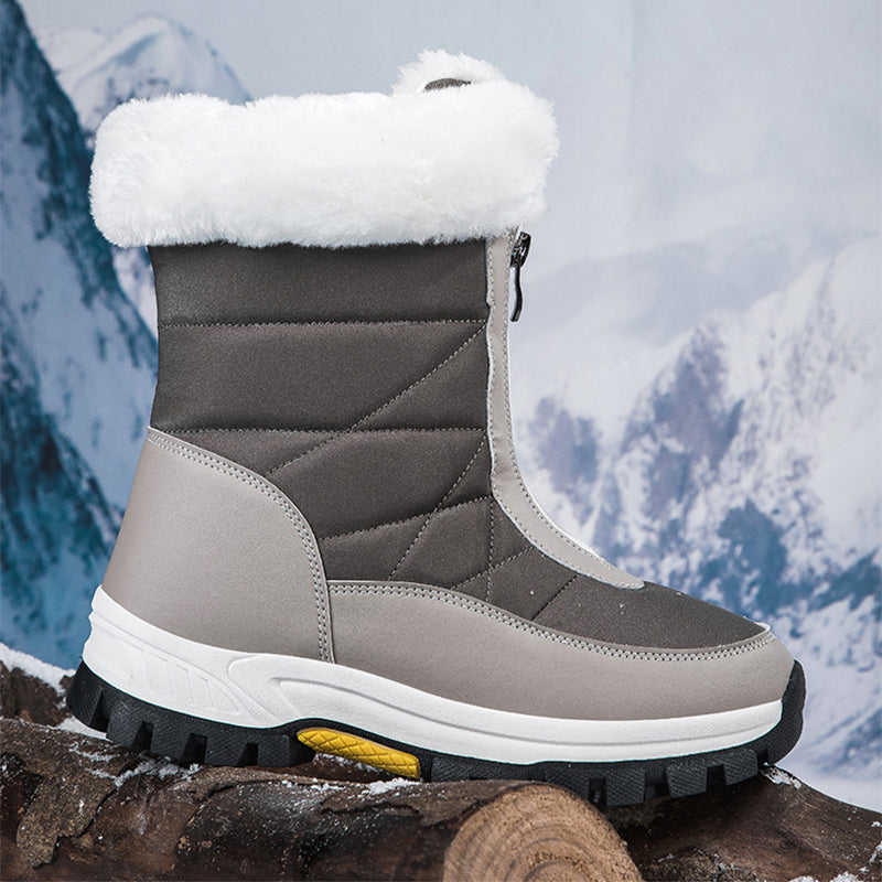 Sarah Express Women's Lightweight Platform Zipper Ankle Boots