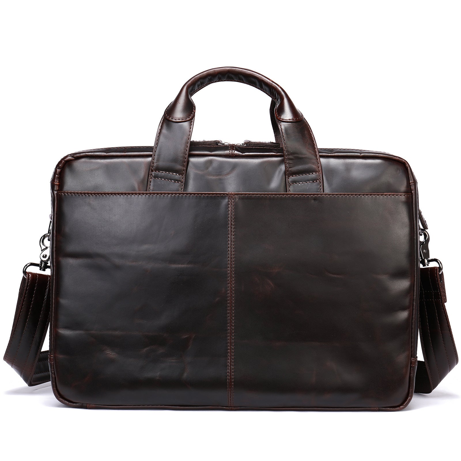 Sarah Express Retro Genuine Leather Business Briefcase