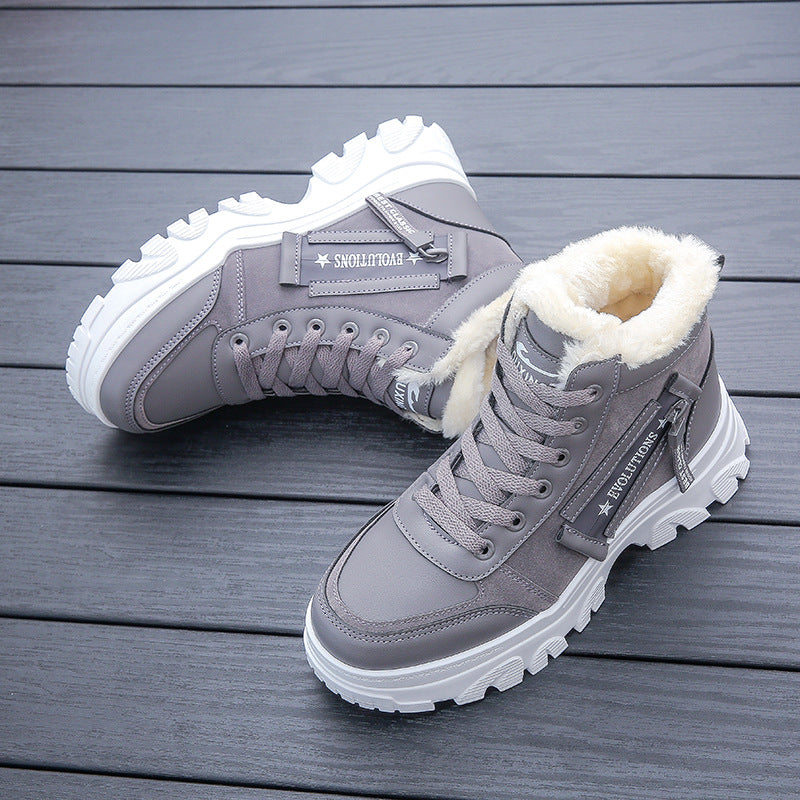 Sarah Express Winter Platform Lace-Up Ankle Boots