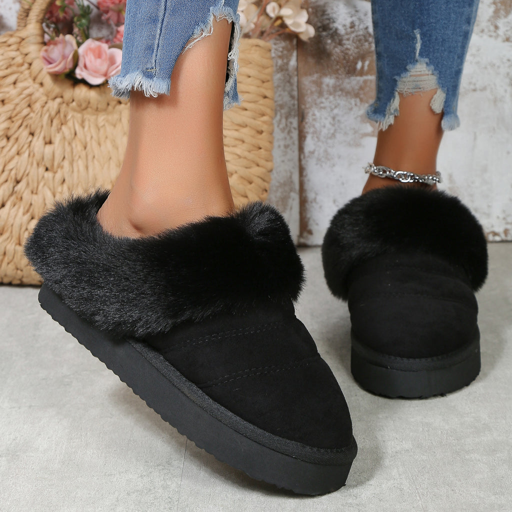 Sarah Express Plush Lined Winter Home Slippers