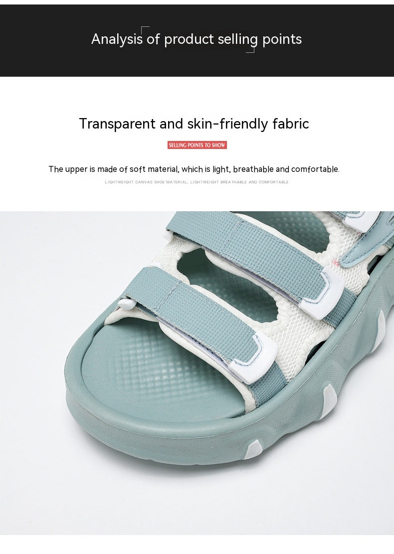 Sarah Express Platform Beach Sandals with Adjustable Straps