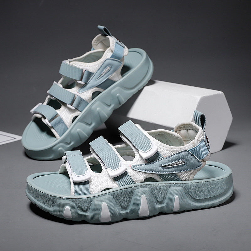 Sarah Express Platform Beach Sandals with Adjustable Straps