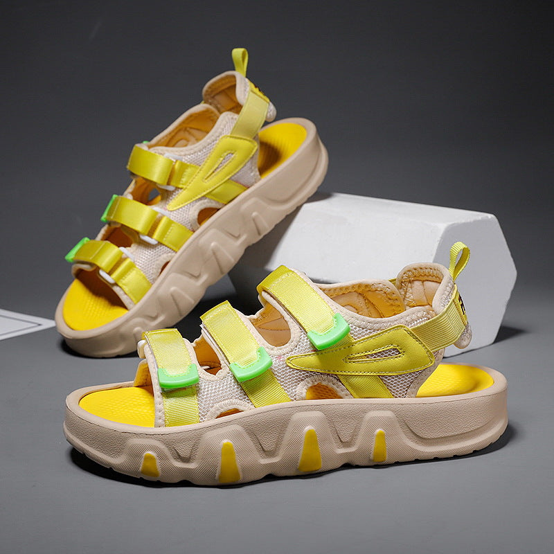 Sarah Express Platform Beach Sandals with Adjustable Straps