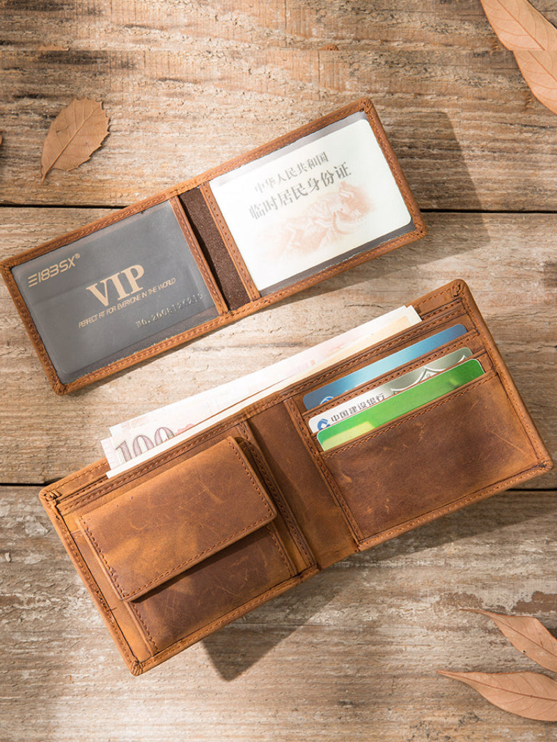 Sarah Express Handmade Full-Grain Cowhide Bifold Wallet