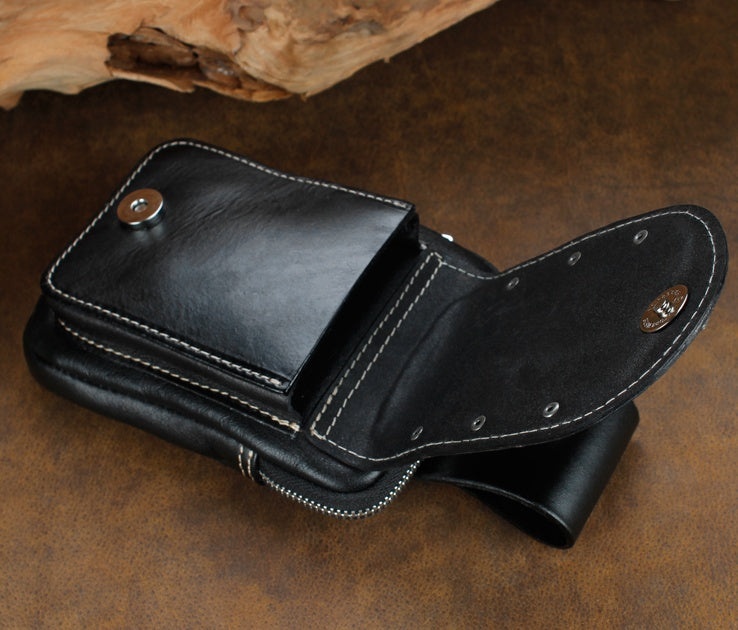 Sarah Express Leather Scorpion Embossed Belt Pouch