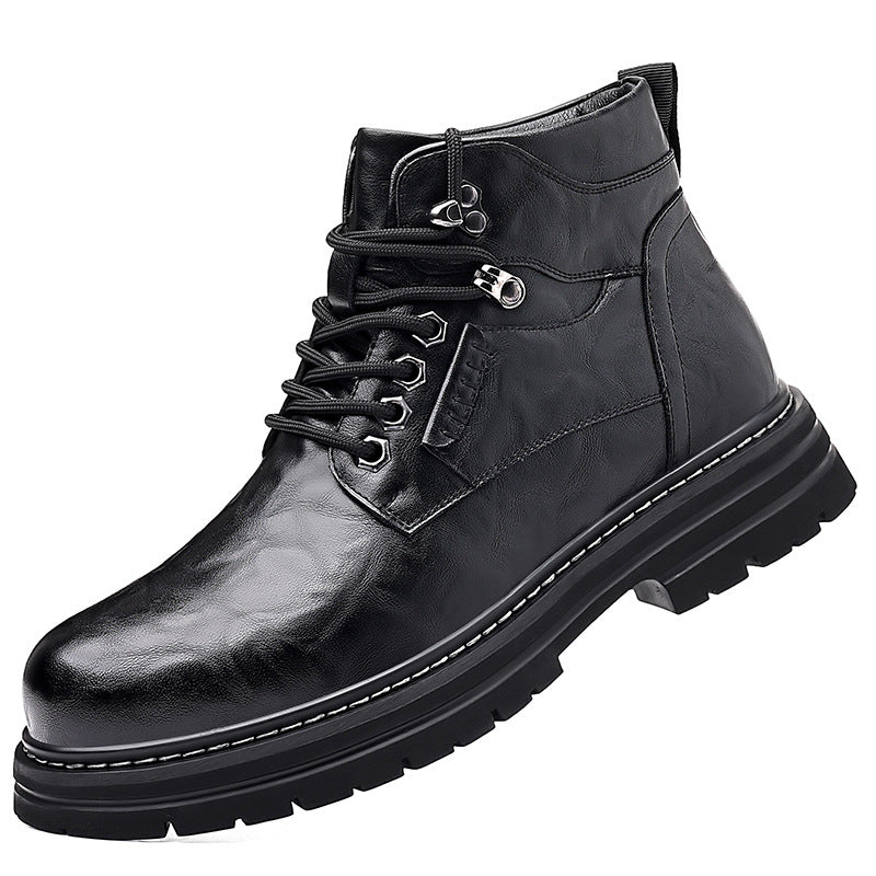 Sarah Express British Style Men's High-Top Boots