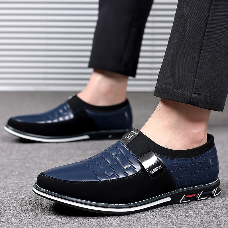 Sarah Express Casual Slip-On Grid Texture Loafers