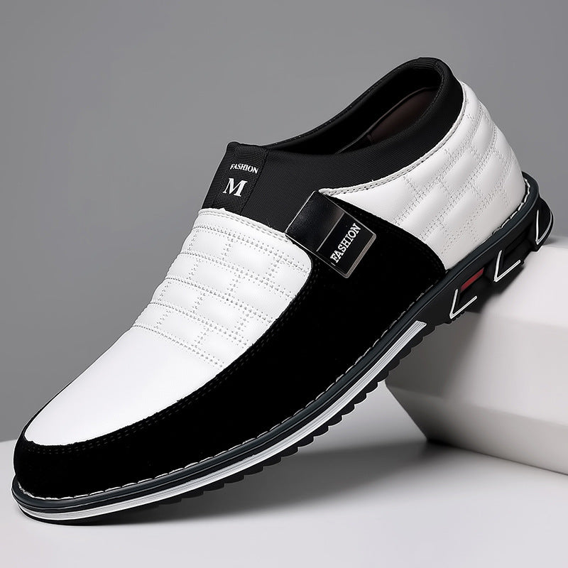 Sarah Express Casual Slip-On Grid Texture Loafers