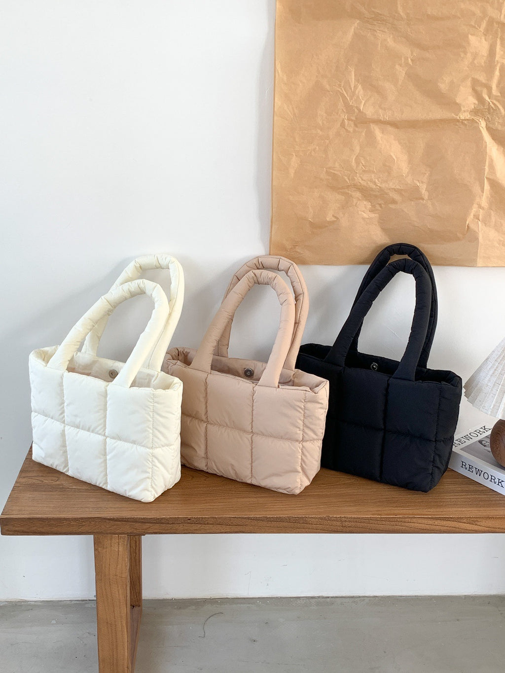Sarah Express Padded Quilted Tote Bag Commuter Carry