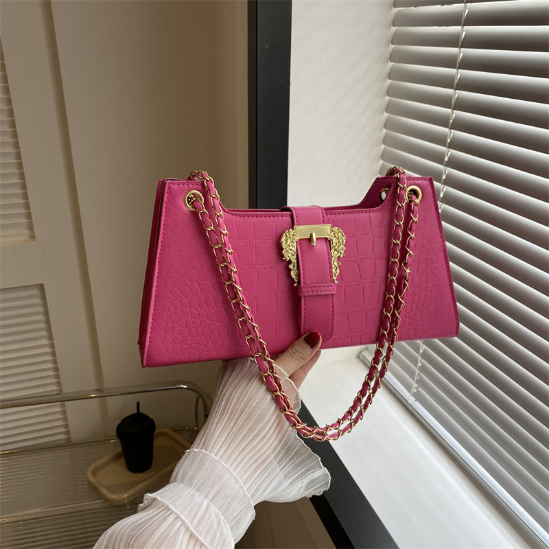 Sarah Express Structured Chain Detail Small Shoulder Bag