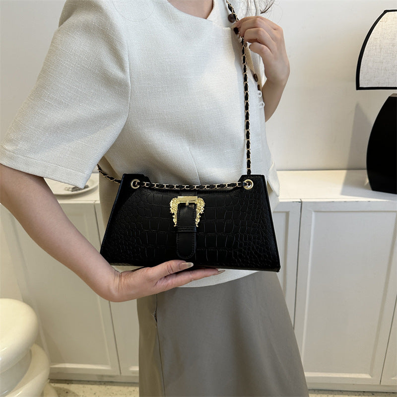 Sarah Express Structured Chain Detail Small Shoulder Bag