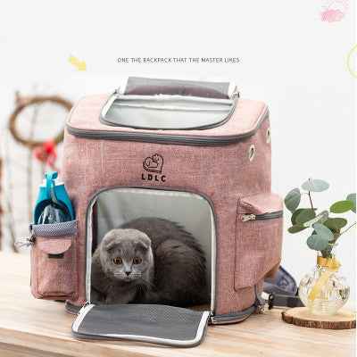 Sarah Express Ventilated Transparent Pet Travel Backpack Carrier