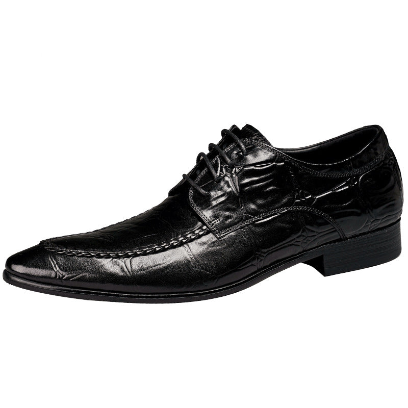 Sarah Express Men's Alligator Pattern British Casual Shoes