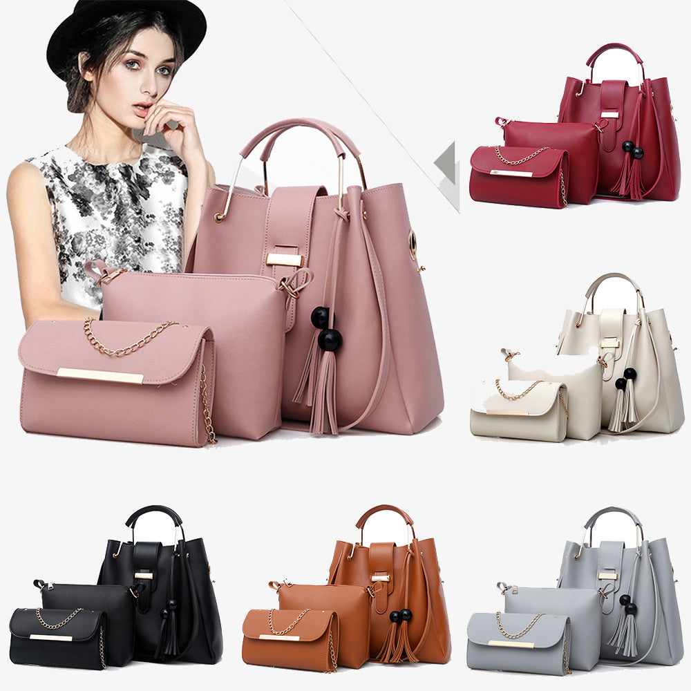 Sarah Express Three Piece Structured Handbag Set