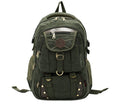 Sarah Express Canvas Computer Travel Backpack Army Green