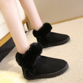 Sarah Express Women's Fluffy Platform Winter Snow Boots Black