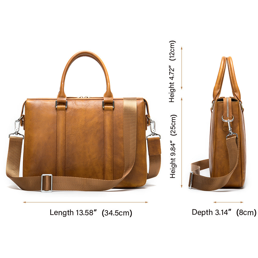 Sarah Express Professional Leather Briefcase for Daily Work