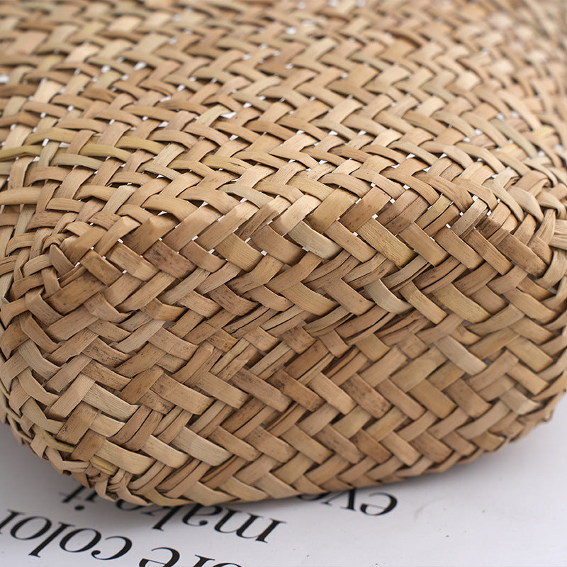 Sarah Express Handwoven Mitsuba Grass Shell Tote Bag