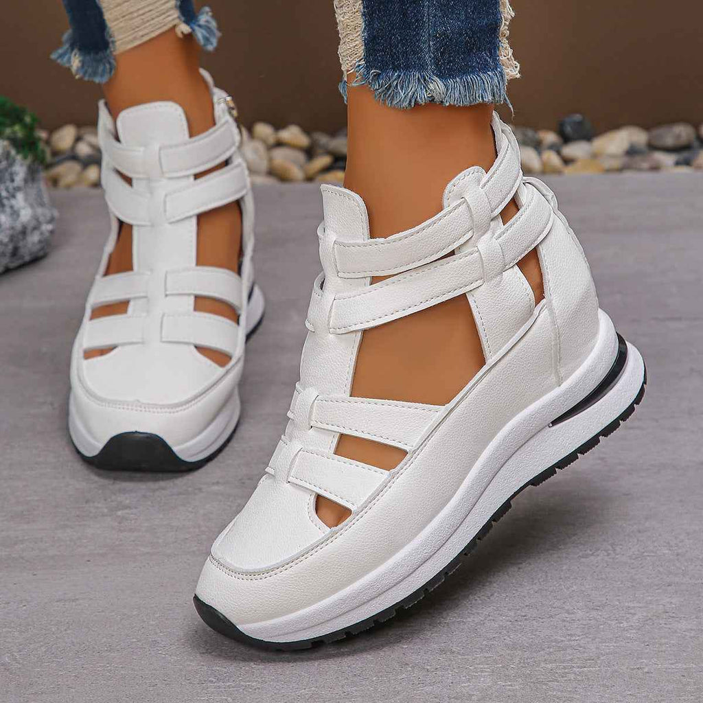Sarah Express Women's Hollow Out Platform Sandals