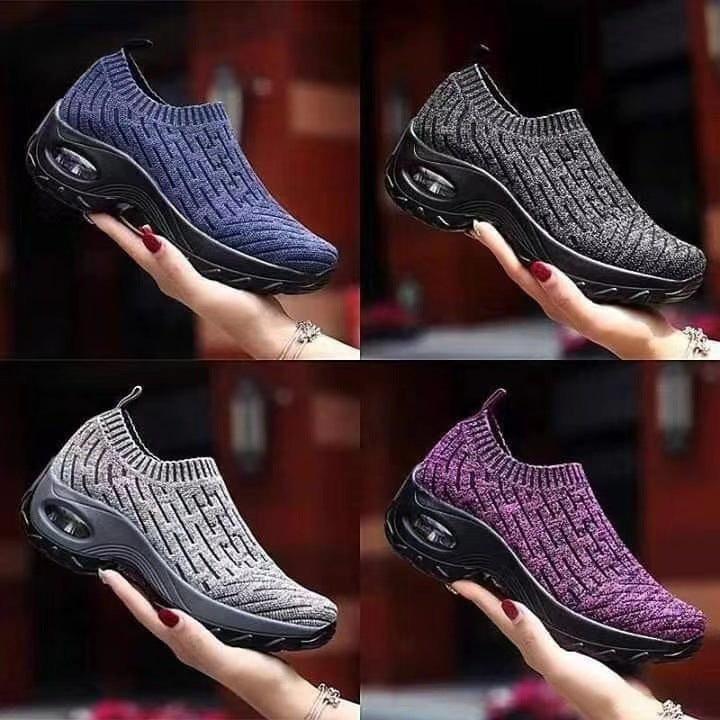 Sarah Express Air Cushion Slip-On Walking Sneakers
