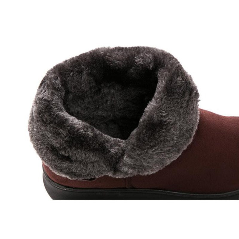 Sarah Express Women's Button Detail Ankle Snow Boots