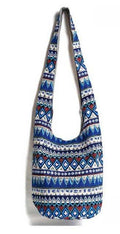 Sarah Express Gypsy Love Patterned Crossbody Shoulder Bag Blue