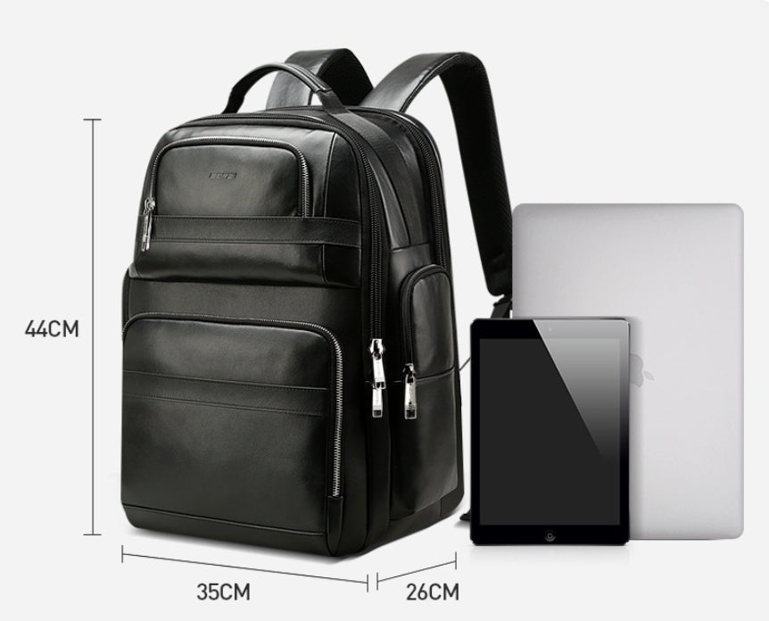 Sarah Express Structured Leather Backpack for Daily Essentials