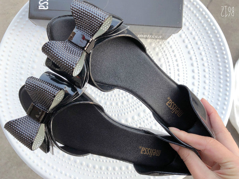 Sarah Express Women's Bow Knot Flat Sandals