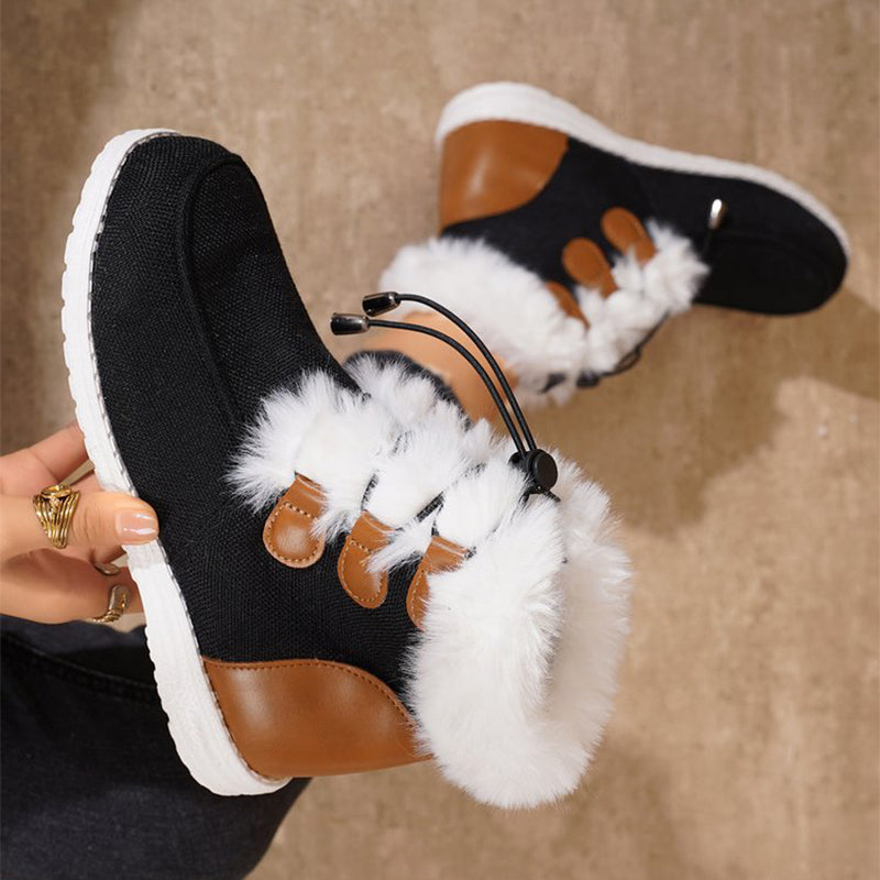 Sarah Express Plush Lined Round Toe Winter Boots
