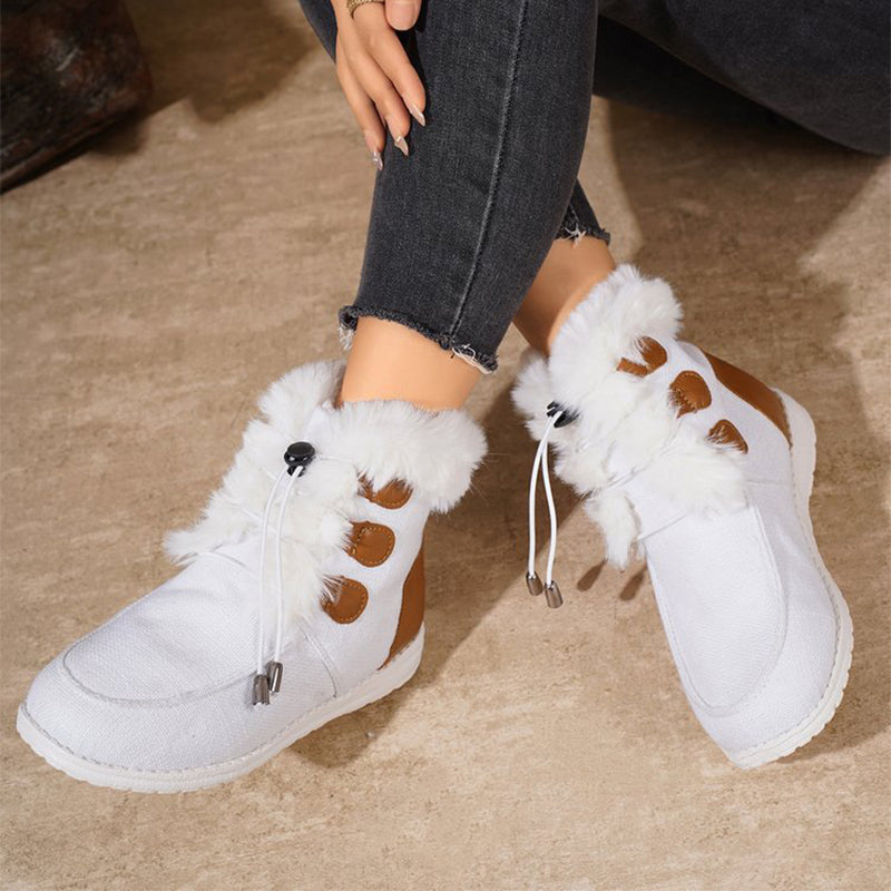 Sarah Express Plush Lined Round Toe Winter Boots