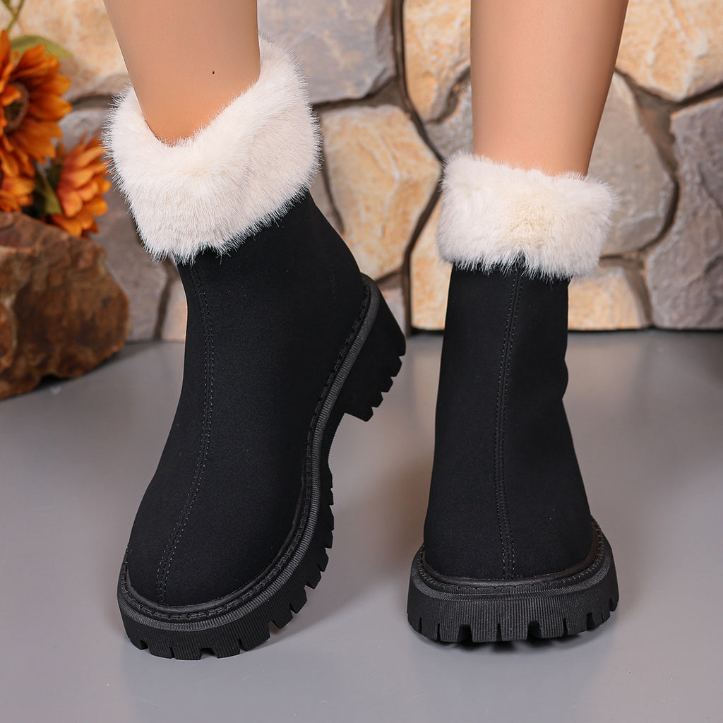Sarah Express Plush Platform Mid-Calf Winter Boots