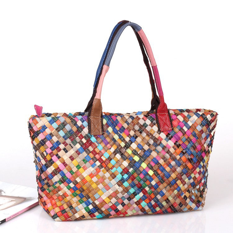 Sarah Express Woven Multi-Color Shoulder Bag