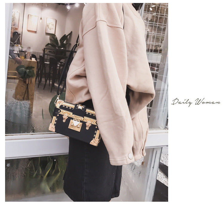 Sarah Express Structured Trunk Crossbody Bag