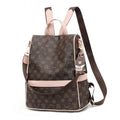 Sarah Express Printed Pattern Soft Ladies Fashion Backpack Pink