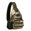 Sarah Express Tactical Water Bottle Sling Backpack Green ruins camouflage