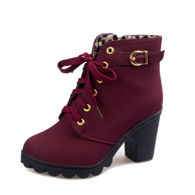 Sarah Express Cross Strappy Suede Martin Ankle Boots