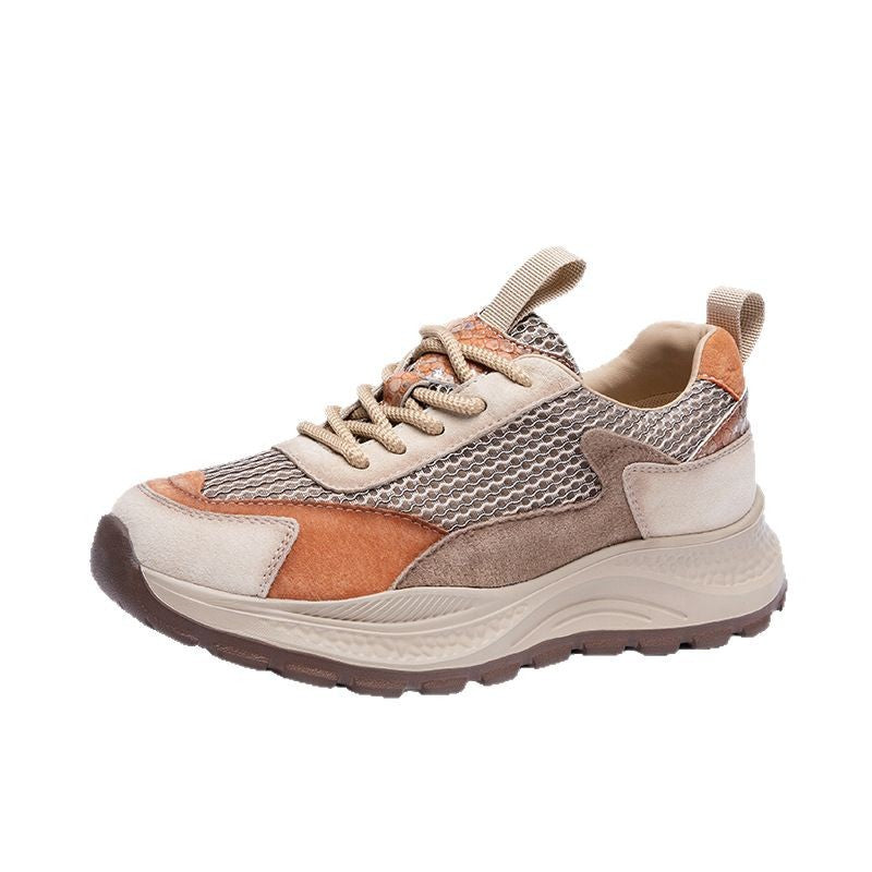 Sarah Express Retro Color-Block Dad Sneakers