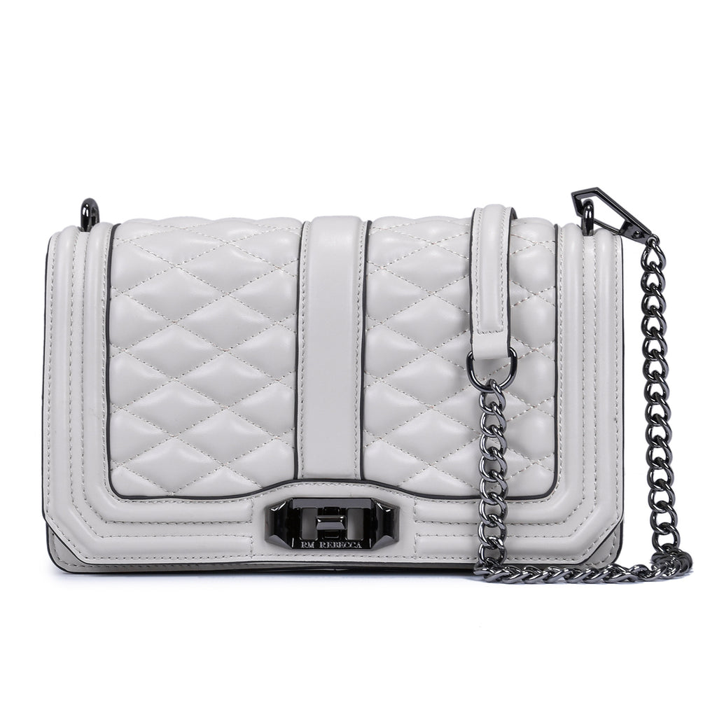 Sarah Express Rhombic Quilted Chain Shoulder Bag