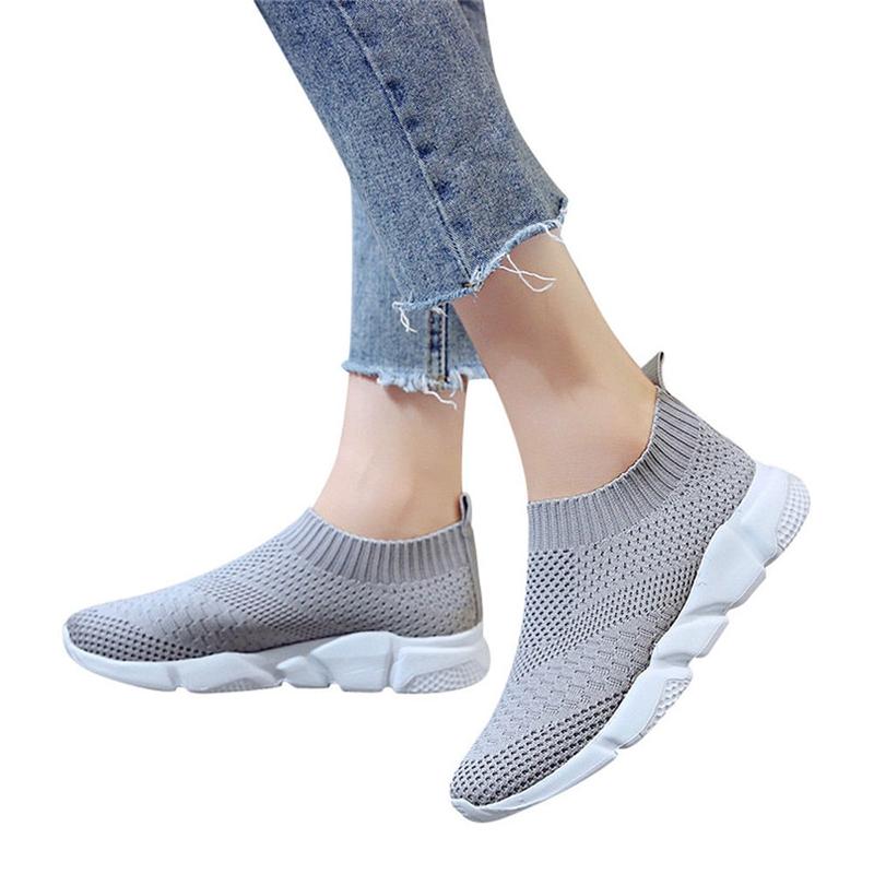 Sarah Express Unisex Breathable Knit Mesh Running Sneakers