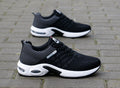 Sarah Express Men's Breathable Mesh Lace-Up Work Shoes Black ash