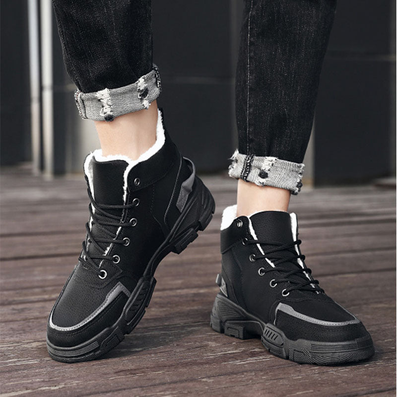 Sarah Express Men's Velvet Lined High-Top Winter Boots