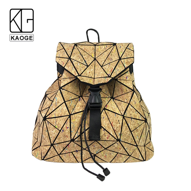 Sarah Express Geometric Cork Vegan Travel Backpack